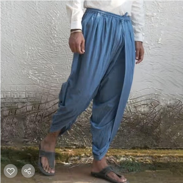 Organic Plain Dhoti Pant Indigo
