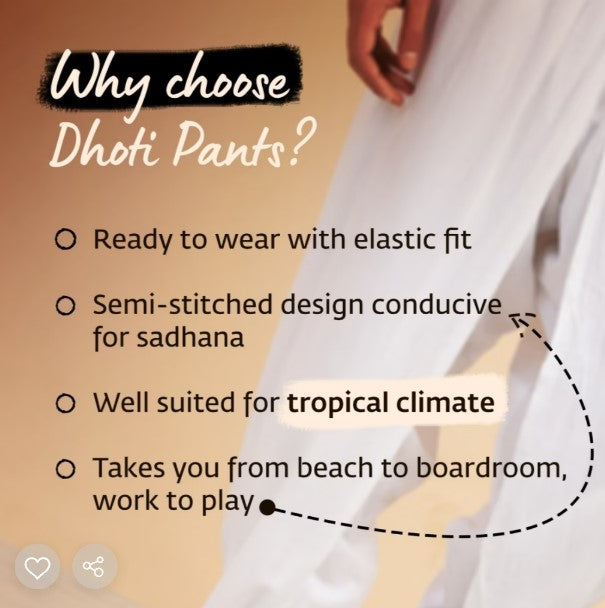 Organic Plain Dhoti Pant Olive