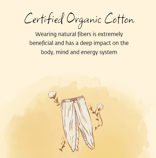 Organic Unisex Printed Dhoti Pant Indigo