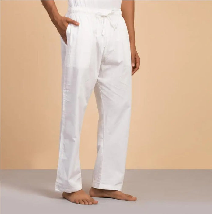 Men’s Organic Cotton Sadhana Pyjama - White
