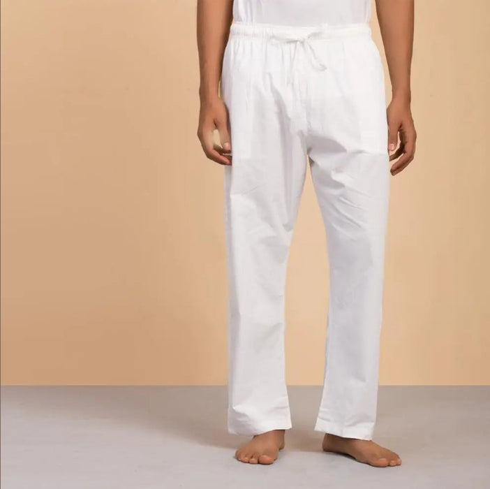 Men’s Organic Cotton Sadhana Pyjama - White