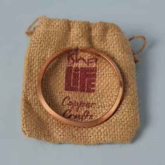 Slim copper cuff. Traditional kada design. Made of pure copper