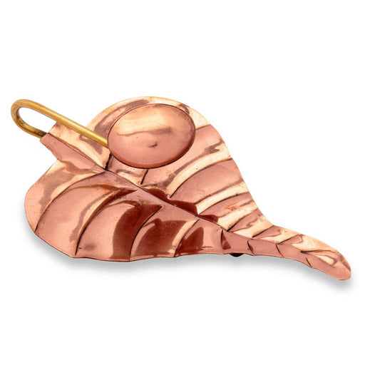 Copper Leaf Tea Light Holder