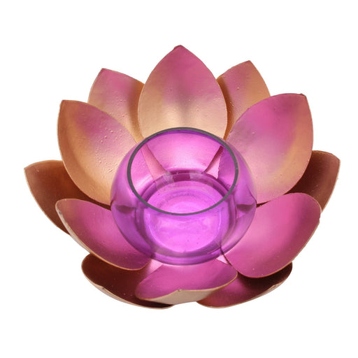 Lotus Tea Light Holder - Brass Finish