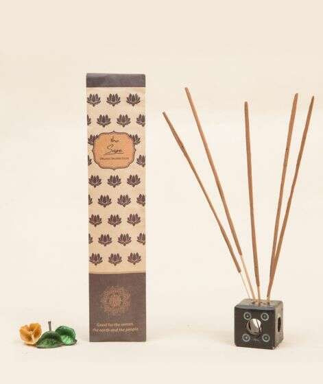 Organic Incense Sage, 10 Sticks