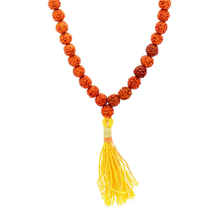 Panchamukhi Rudraksha Mala - Bead size 7 mm