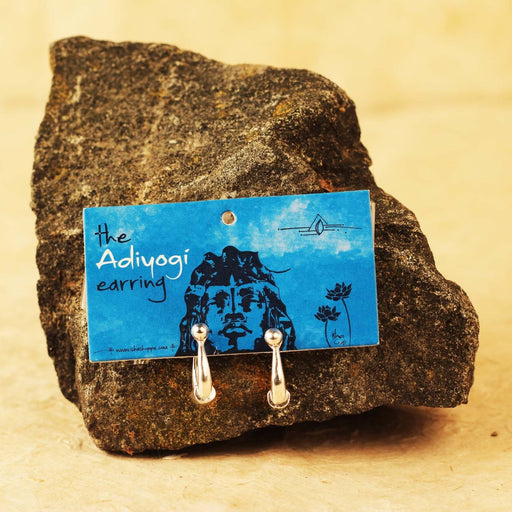 Adiyogi Silver Earring