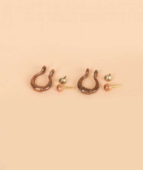 Adiyogi Copper Earring