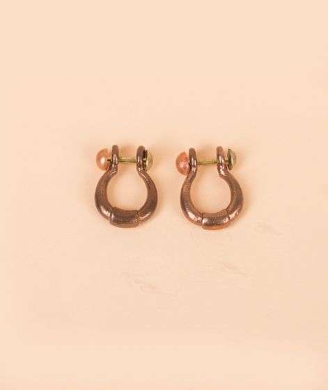 Adiyogi Copper Earring