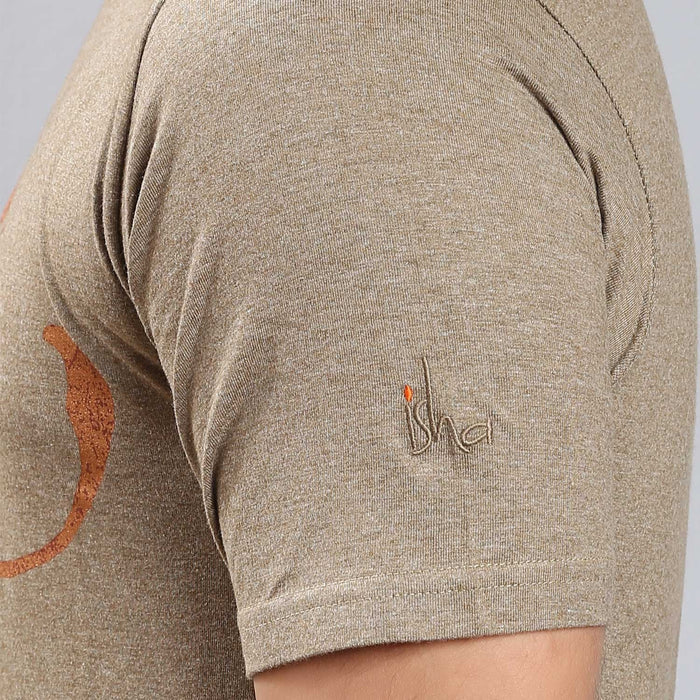 Unisex Cotton Anand Copper Printed T-shirt - Olive