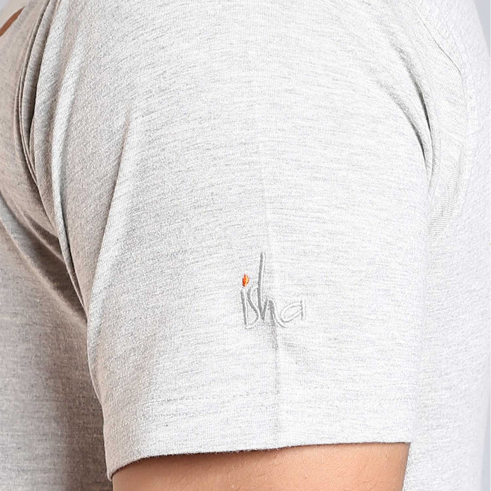 Unisex Cotton Karma Copper Printed T-shirt - Grey
