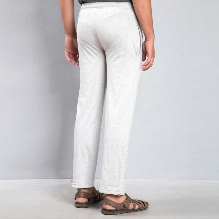 Unisex Moon Printed Track Pants - Light Grey