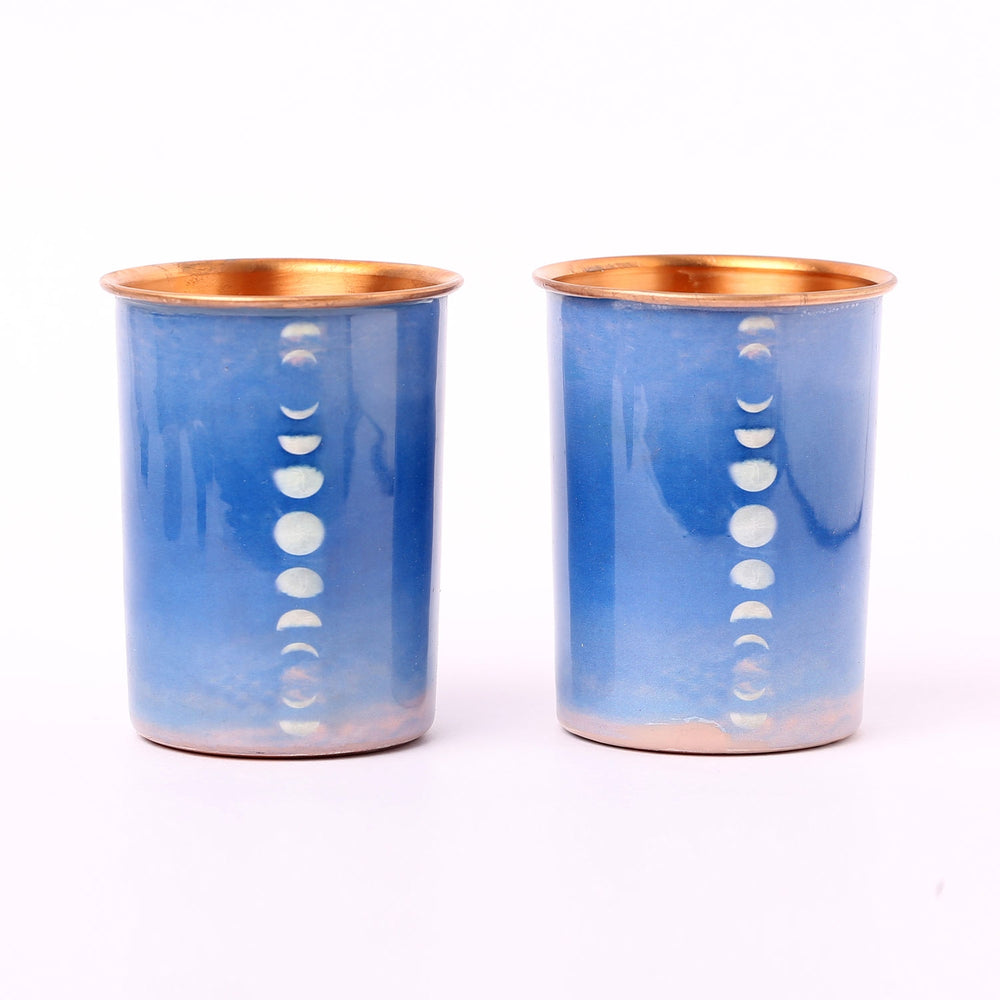 Set of 2 Mystic Moon Copper Glass, 200 ml each