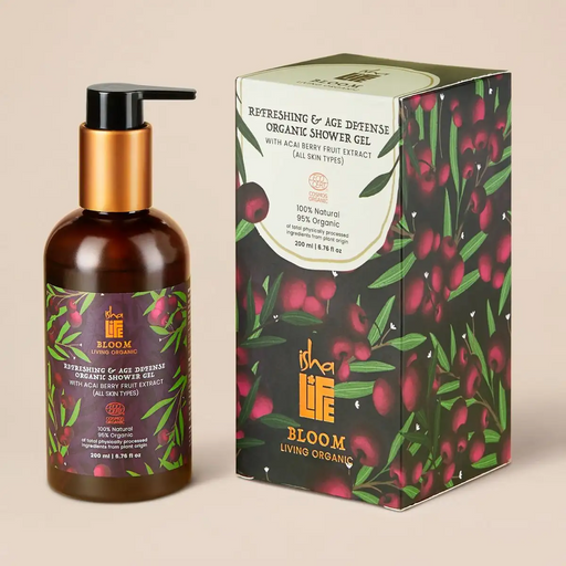 Bloom Refreshing & Age Defence Shower Gel With Acai Berry Fruit Extract (All Skin Types) - 200ml