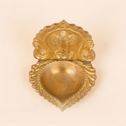 Linga Bhairavi Lamp. Brass lamp. Strong and sturdy oil lamp