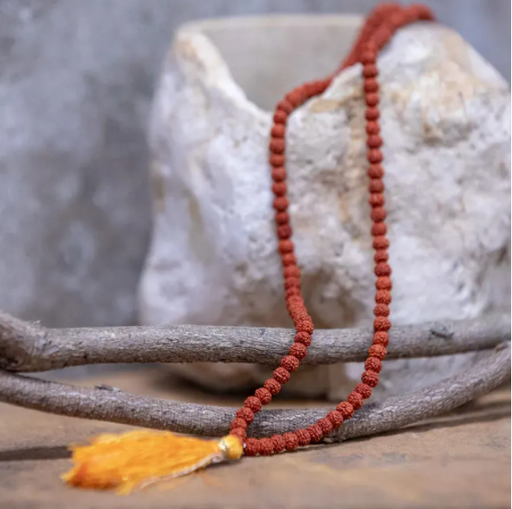 Panchamukhi Rudraksha Mala - Bead size 5 mm