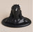 Adiyogi miniature 2" car stand - Black (Metal)