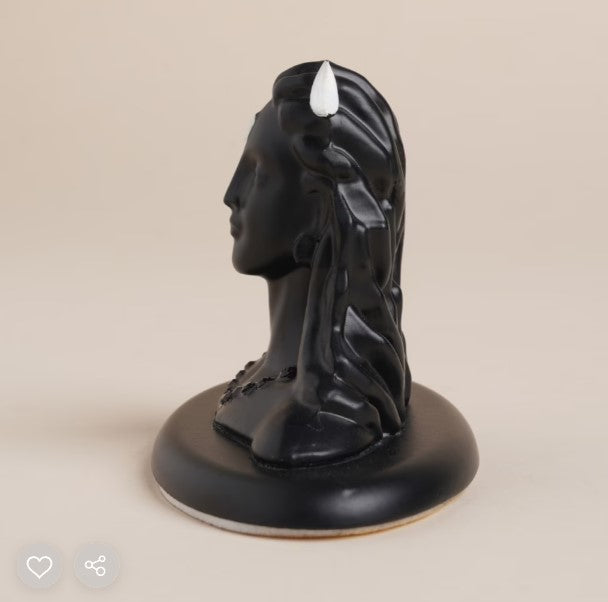 Adiyogi miniature 2" car stand - Black (Metal)