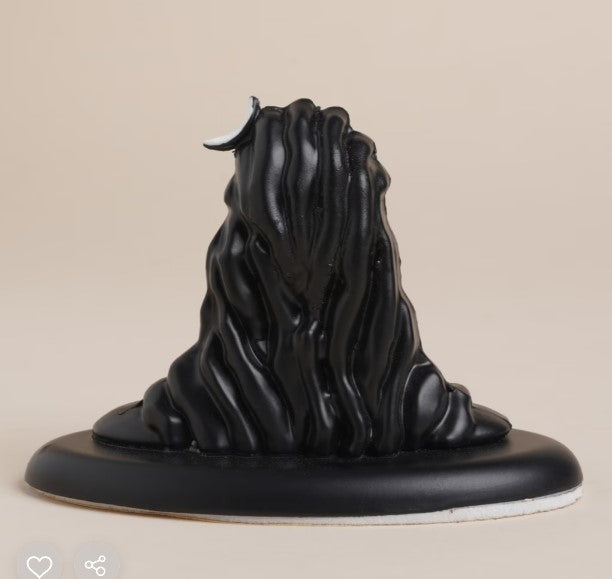 Adiyogi miniature 2" car stand - Black (Metal)