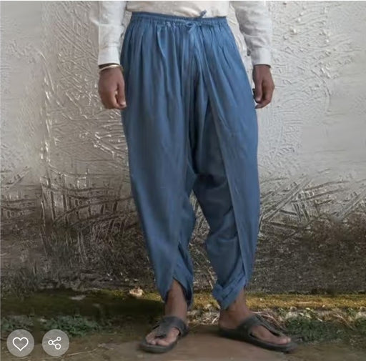 Organic Plain Dhoti Pant Indigo