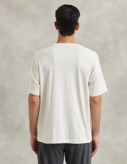 Unisex Nandi Printed Organic Cotton T-Shirt - Off White