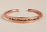 Aum Namah Shivaya Adjustable Hammered Copper Cuff