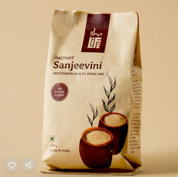 New Instant Sanjeevini Multigrain Health Drink Mix (250 gms). No sugar ...