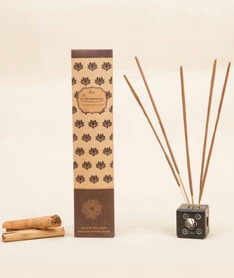 Organic Incense Cinnamon, 10 Sticks