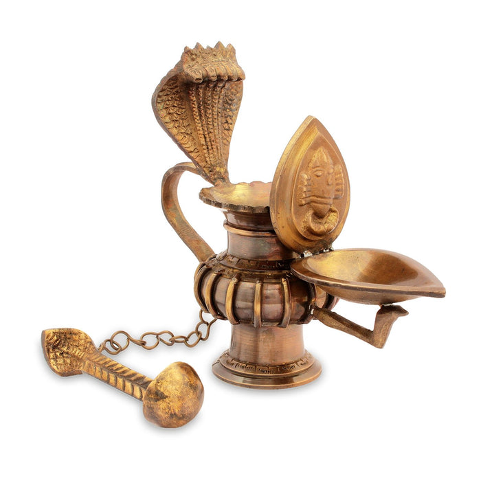 Linga Bhairavi Lamp with Spoon