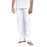Unisex White Sadhana Track Pants - Organic Cotton