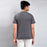 Unisex Cotton Moon Silver Printed T-shirt - Dark Grey
