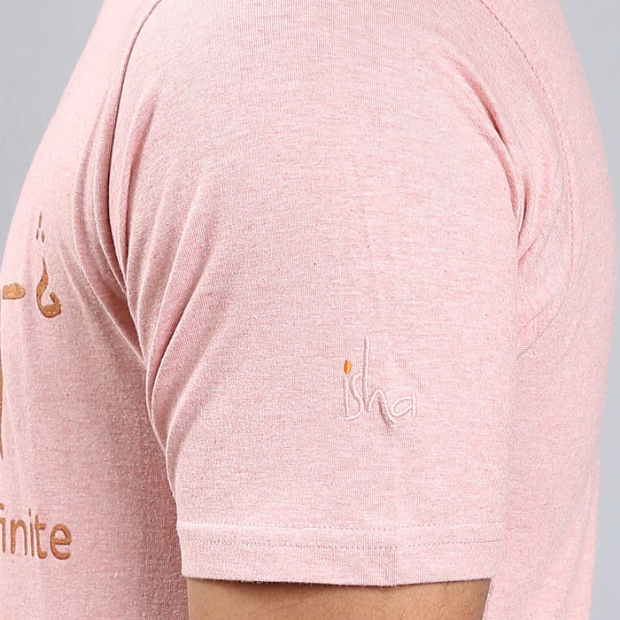 Unisex Peach Cotton Ananta Copper Printed T-Shirt
