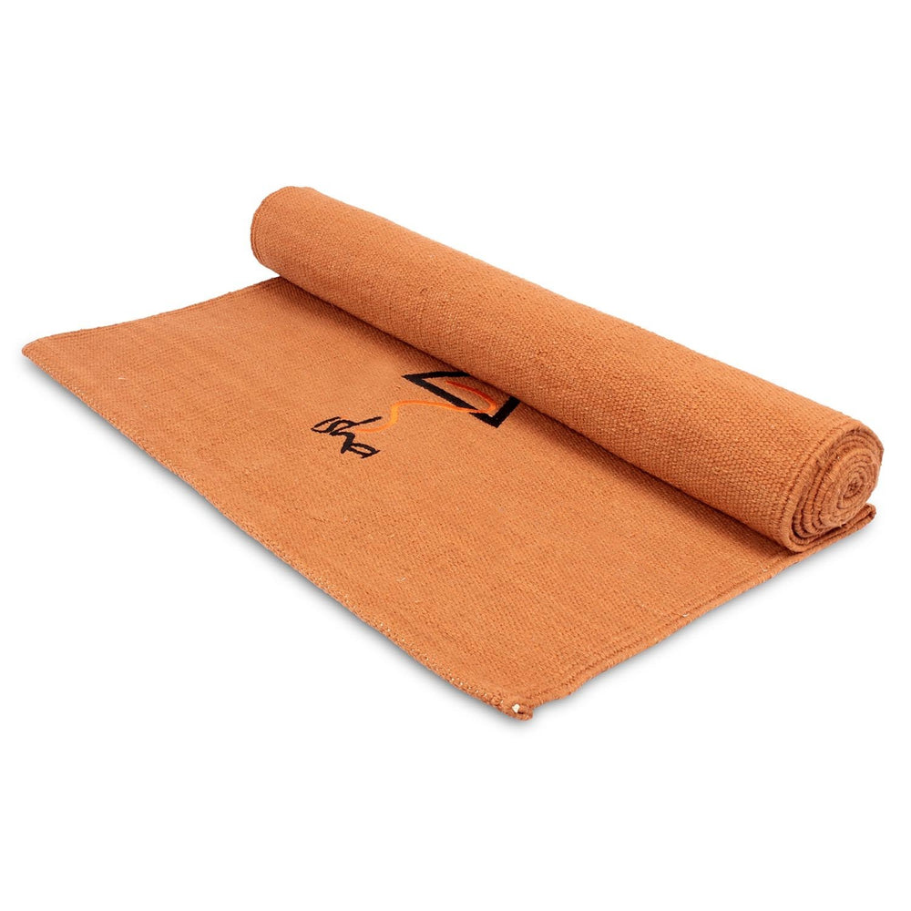 Cotton Rug Yoga Mat - Orange
