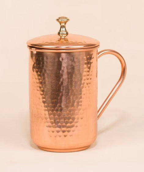 Hammered Copper Water Jug, 1.5 Liters