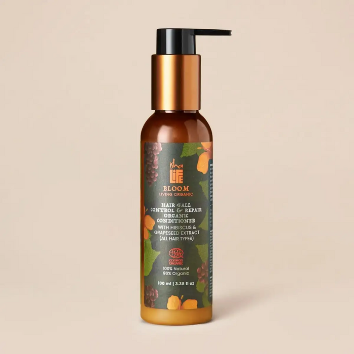 Hair Fall Control & Repair Organic Conditioner with Hibiscus & Grapeseed Extract (All Hair Types) - 100ml