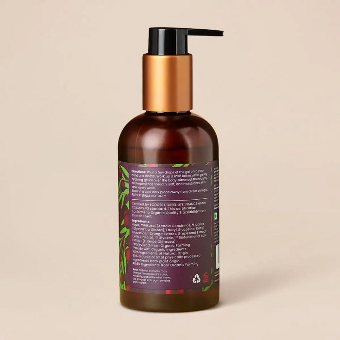 Refreshing & Age Defence Shower Gel With Acai Berry Fruit Extract (All Skin Types) - 200ml