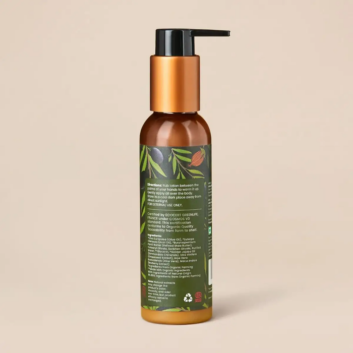 24 Hours Skin Hydrating Organic Body Lotion With Jojoba & Olive Extract (Extra Dry Skin) - 100ml