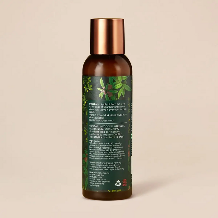 Hair Fall Control & Repair Organic Hair Oil With Sesame Oil & Methi Extract (All Hair Types) - 100ml