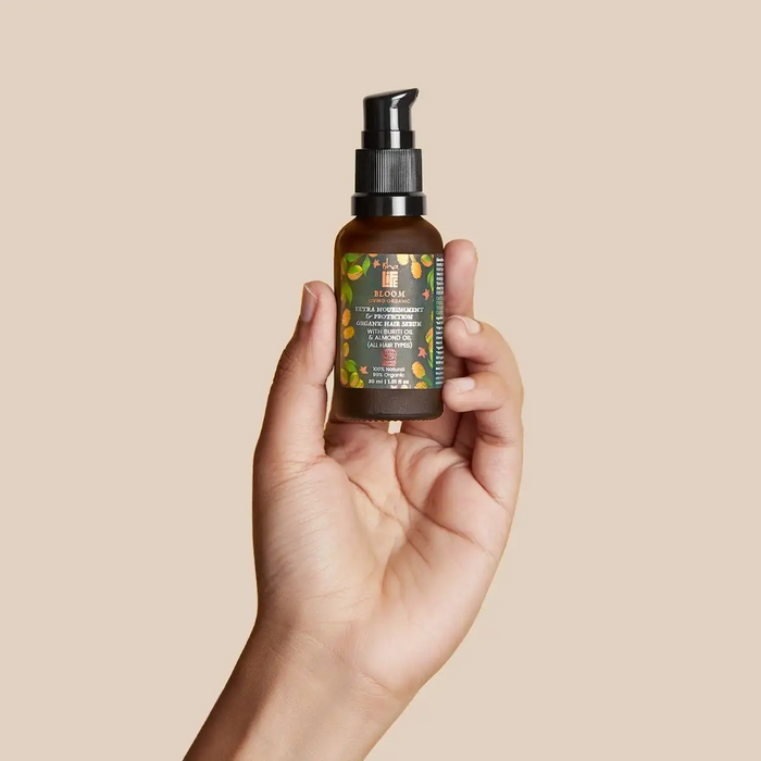 Extra Nourishment & Protection Organic Hair Serum With Buriti Oil & Almond Oil (All Hair Types) - 30ml