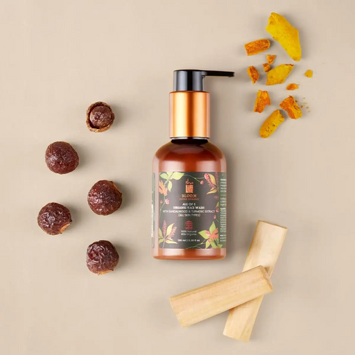 Bloom All in 1 Organic Face Wash WIth Sandalwood & Turmeric Extract (All Skin Types) - 100ml