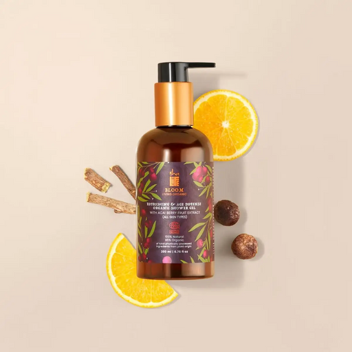 Bloom Refreshing & Age Defence Shower Gel With Acai Berry Fruit Extract (All Skin Types) - 200ml